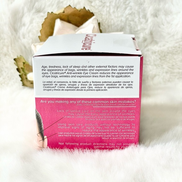 NWT CICATRICURE EYE CREAM Visibility reduce the appearance of WRINKLES AND LINES - Picture 6 of 6